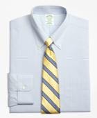 Brooks Brothers Men's Non-iron Extra Slim Fit Triple Overcheck Dress Shirts