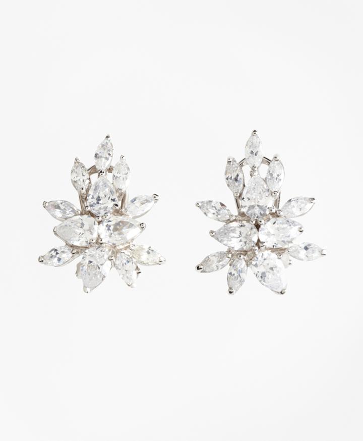 Brooks Brothers Women's Marquis-cut Cluster Stud Earrings
