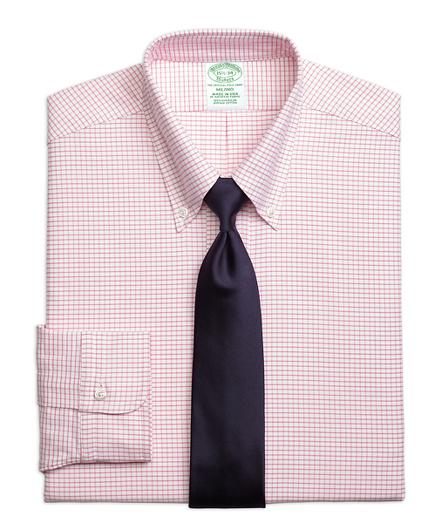 Brooks Brothers Milano Fit Original Polo Button-down Small Windowpane Dress Shirt