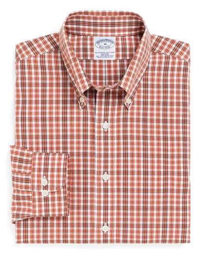 Brooks Brothers Non-iron Slim Fit Tonal Double Tattersall Sport Shirt
