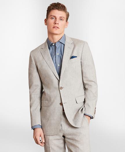 Brooks Brothers Milano Fit Linen Blend 1818 Suit