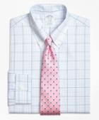 Brooks Brothers Non-iron Regent Fit Alternating Overcheck Dress Shirt