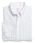 Brooks Brothers Non-iron Regular Fit Framed Stripe Sport Shirt