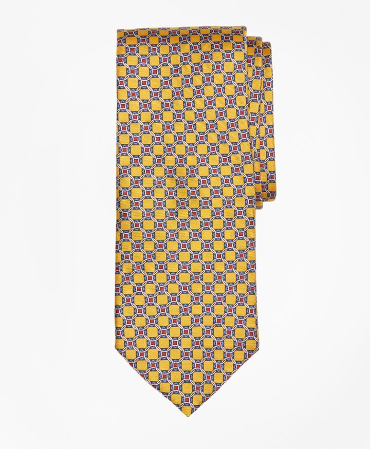 Brooks Brothers Men's Diamond Link Print Tie