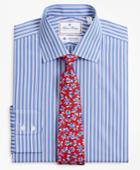 Brooks Brothers Men's Luxury Collection Extra Slim Fit Slim-fit Dress Shirt, Franklin Spread Collar Outline Stripe