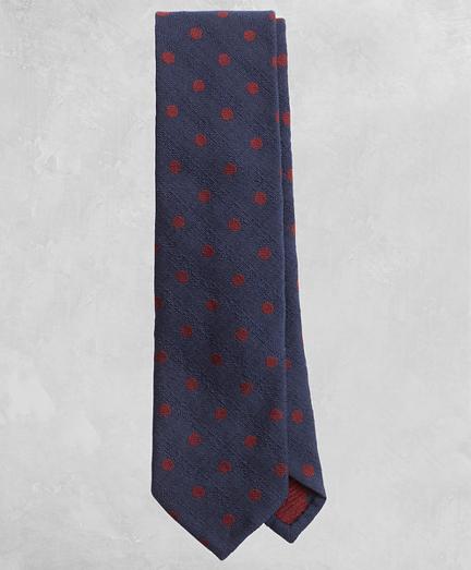 Brooks Brothers Golden Fleece Textured Dot Wool-blend Tie