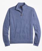Brooks Brothers Men's Cotton Cashmere Pique Half-zip Sweater