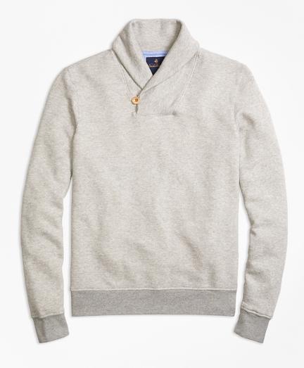Brooks Brothers Bird's-eye Shawl Collar Fleece