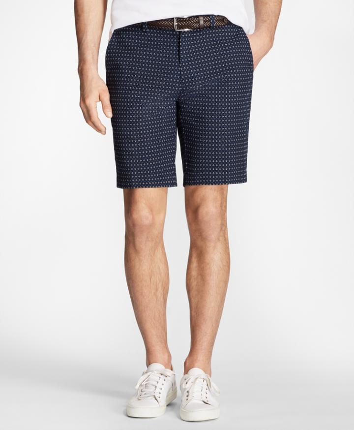 Brooks Brothers Men's Foulard Print Bermuda Shorts