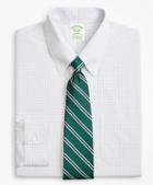 Brooks Brothers Stretch Milano Slim-fit Dress Shirt, Non-iron Windowpane