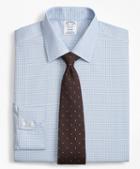 Brooks Brothers Regent Fitted Dress Shirt, Non-iron Two-tone Framed Windowpane