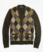 Brooks Brothers Men's Lambswool Button-front Argyle Cardigan