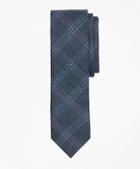 Brooks Brothers Windowpane Wool-linen Twill Tie