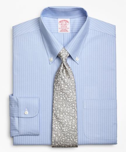 Brooks Brothers Brookscool Madison Classic-fit Dress Shirt, Non-iron Ground Double-stripe