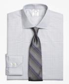 Brooks Brothers Men's Non-iron Slim Fit Micro Check Dress Shirt