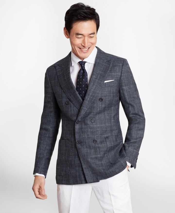 Brooks Brothers Men's Regent Fit Wool Blend Double-breasted Sport Coat