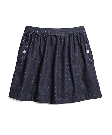 Brooks Brothers Denim Dot Skirt