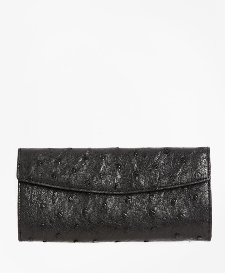 Brooks Brothers Women's Ostrich Wallet
