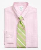Brooks Brothers Men's Non-iron Slim Fit Twin Gingham Dress Shirt