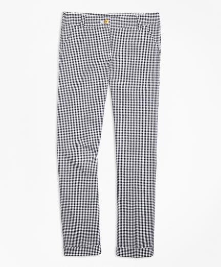 Brooks Brothers Cotton Stretch Gingham Pants