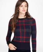 Brooks Brothers Tartan Merino Wool-blend Sweater