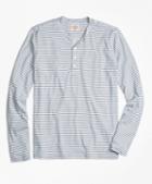 Brooks Brothers Long-sleeve Feeder-stripe Jersey Henley