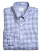 Brooks Brothers Men's Supima Cotton Non-iron Slim Fit Gingham Sport Shirt