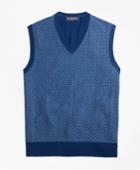 Brooks Brothers Men's Supima Cotton Jacquard Sweater Vest