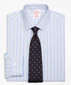 Brooks Brothers Non-iron Madison Fit Hairline Alternating Stripe Dress Shirt