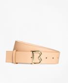 Brooks Brothers Women's 1 Wide Leather B Buckle Belt