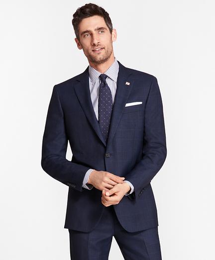 Brooks Brothers Madison Fit Blue Windowpane 1818 Suit