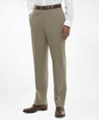 Brooks Brothers Men's Regent Fit Flat-front Classic Gabardine Trousers