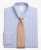 Brooks Brothers Men's Non-iron Slim Fit Hairline Twin Stripe Dress Shirt