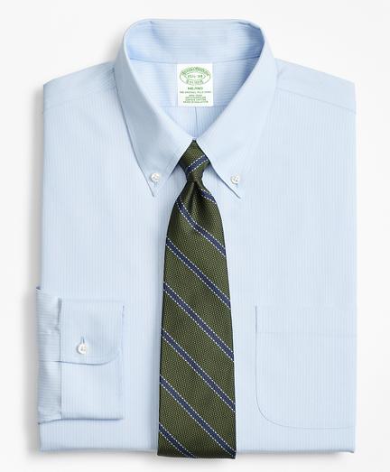 Brooks Brothers Milano Slim-fit Dress Shirt, Non-iron Tonal Ground Stripe