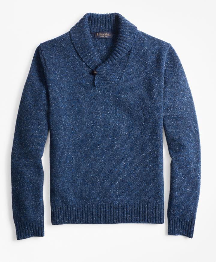 Brooks Brothers Men's Donegal Shawl-collar Sweater