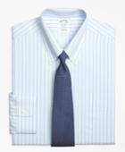 Brooks Brothers Men's Slim Fitted Dress Shirt, Non-iron Hairline Bold Stripe