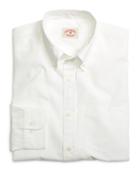 Brooks Brothers Solid White End-on-end Sport Shirt