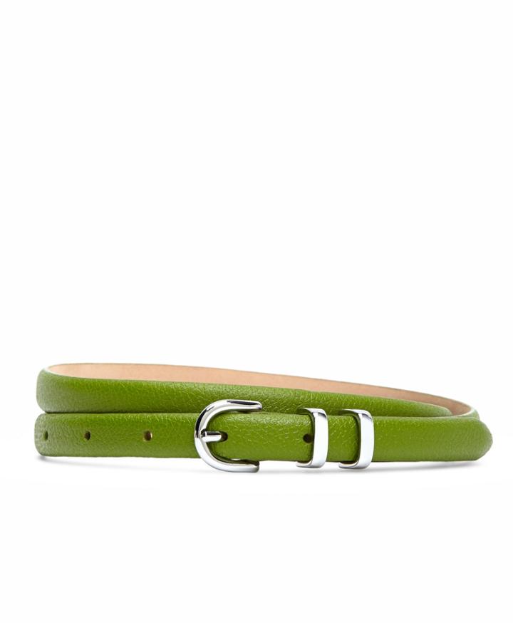 Brooks Brothers Women's Skinny Feathered Belt