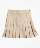 Brooks Brothers Pleated Chino Skirt