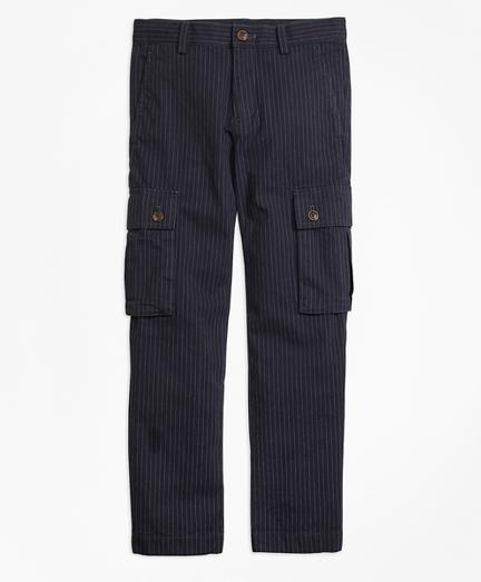 Brooks Brothers Pinstripe Cargo Pants