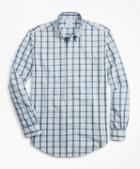 Brooks Brothers Regent Fit Plaid Seersucker Sport Shirt