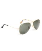 Brooks Brothers Men's Ray-ban Aviator Sunglasses With Yellow Bb#1 Rep Stripe