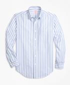 Brooks Brothers Madison Fit Oxford Alternating Stripe Sport Shirt