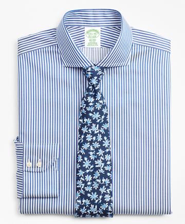 Brooks Brothers Milano Slim Fit Dress Shirt, Non-iron Bold Stripe