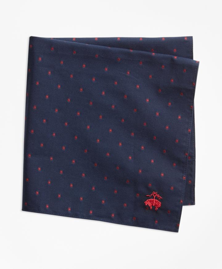 Brooks Brothers Men's Polka Dot Pocket Square