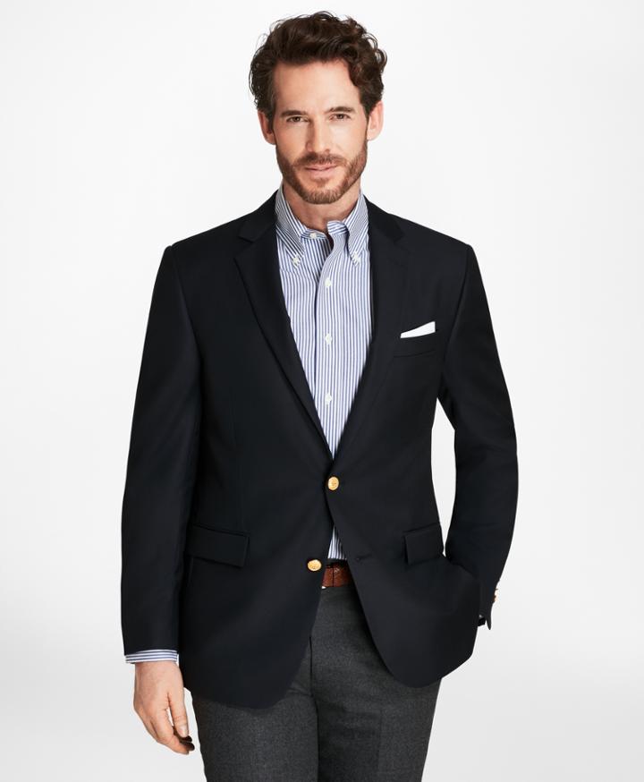 Brooks Brothers Men's Country Club Regent Fit Saxxon Wool Two-button Blazer
