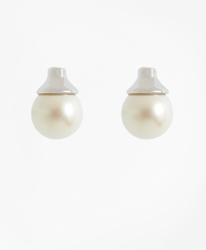 Brooks Brothers Women's Pearl Stud Earrings