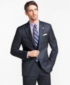 Brooks Brothers Madison Fit Saxxon Wool Tic With Stripe 1818 Suit