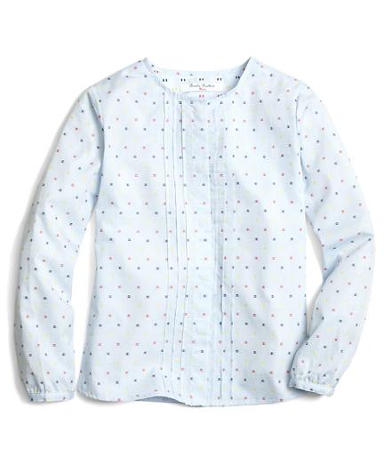 Brooks Brothers Cotton Dobby Blouse