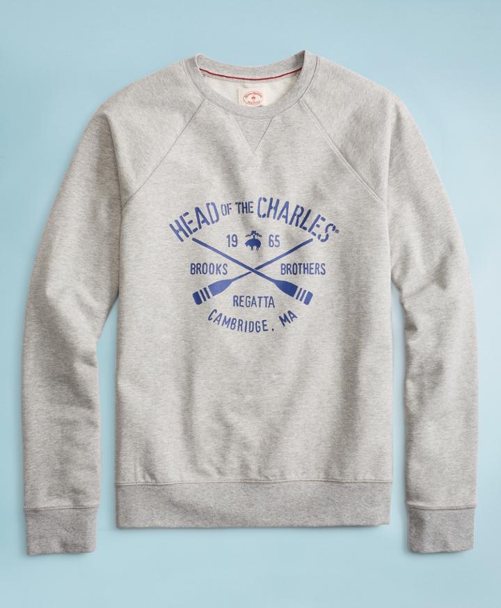 Brooks Brothers Men's 2018  Head Of The Charles Regatta French Terry Sweatshirt